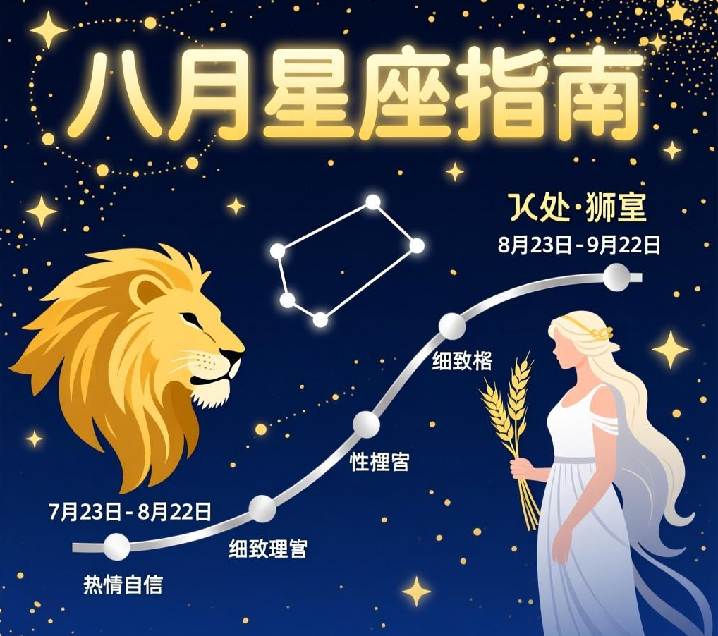 八月是什么星座?不同日期对应哪些星座? 八月是什么星座?不同日期对应哪些星座?